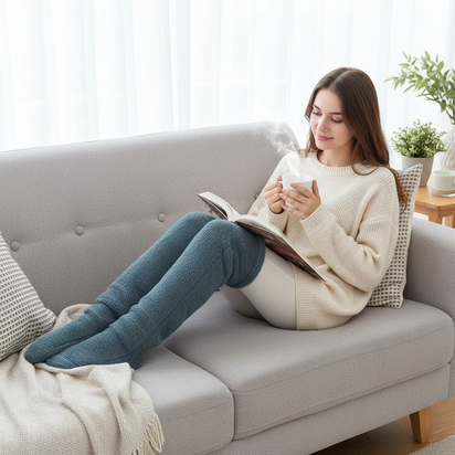 Warme Fleece-Haussocken 